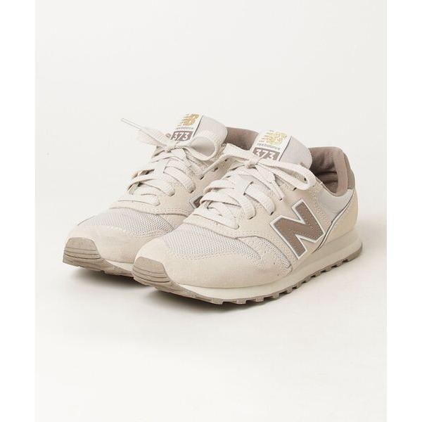 「New Balance」 ローカットスニーカー 24.5cm ベージュ レディース