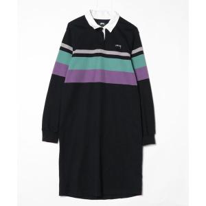 「STUSSY」 長袖ワンピース S ブラック レディース