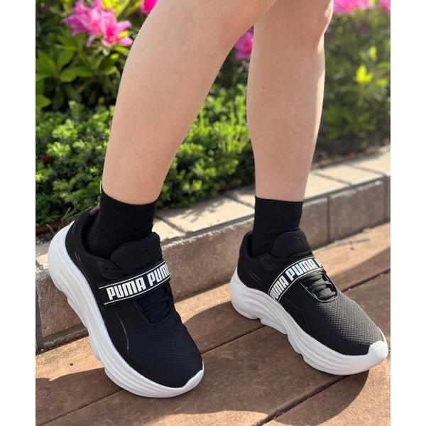 「PUMA」 シューズ 24.0cm ブラック レディース