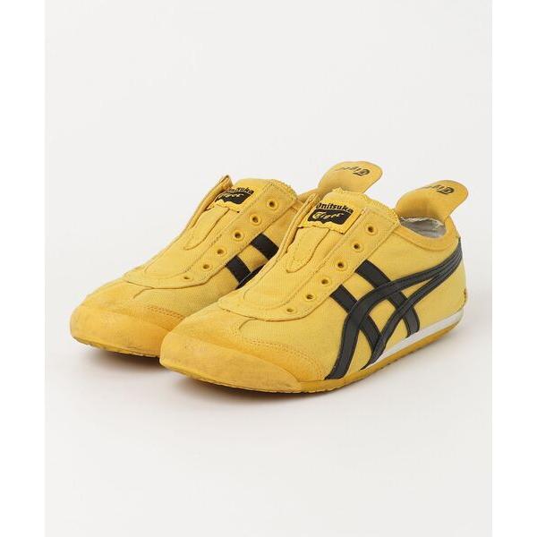 「Onitsuka Tiger」 スリッポン 24.5 イエロー×ブラック メンズ
