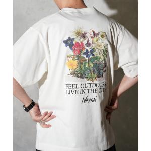 tシャツ NANGA / ナンガ ECO HYBRID VINTAGE FLOWER TEE エコハイブリッド ビンテージフラワー Tシャツ メンズ