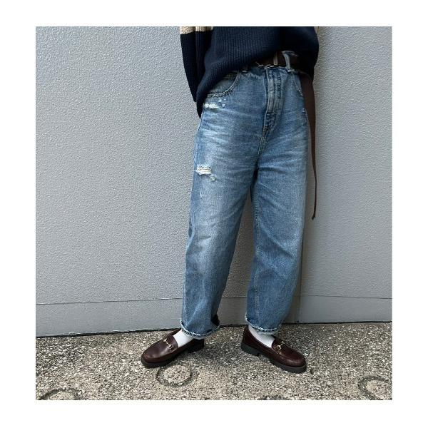 「BLACK BY MOUSSY」 デニムパンツ 23inch ブルー レディース