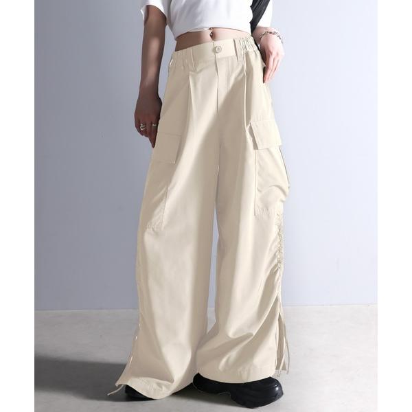 「Java」 カーゴパンツ SMALL アイボリー レディース