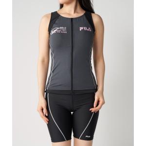 水着 胸切替ロゴジップセパレートフィットネス水着 レディース｜ZOZOTOWN Yahoo!店