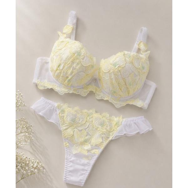 ブラジャー ショーツセット 「しっかり美胸ブラ」ワイヤーブラだからこその横からぎゅっと胸を集めて寄せ...