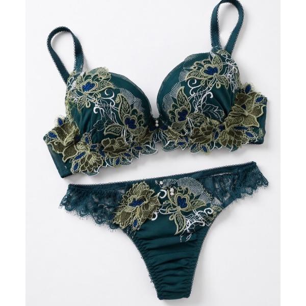 ブラジャー ショーツセット 「しっかり美胸ブラ」ワイヤーブラだからこその横からぎゅっと胸を集めて脇を...