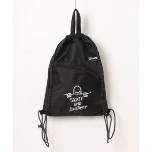 デイバック リュック THRASHER スラッシャー ナップサック 巾着バッグ(ST) メンズ レディース