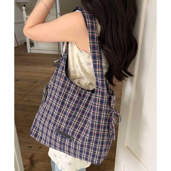 トートバッグ Daily Check Tote Bag レディース