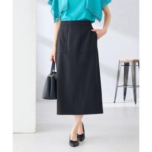 スカート 「洗える」ストレッチナロースカート