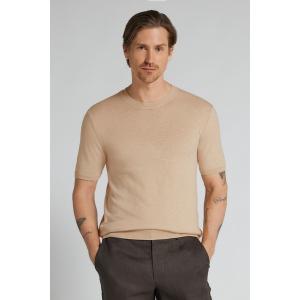 tシャツ スラブコットン ニット ショートスリーブ Tシャツ メンズ