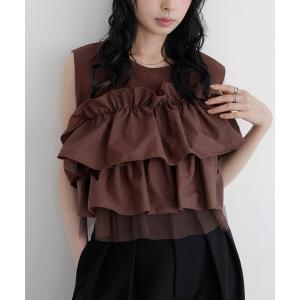 tシャツ マルチウェイフリルデザイントップス レディース