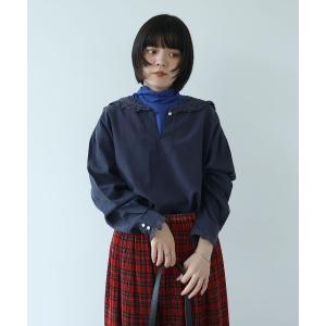 ブラウス シャツ バテンレース セーラーブラウス レディース