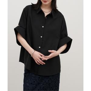 ブラウス シャツ 「LARUTA」3WAYハーフスリーブシャツ レディース