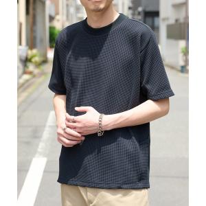 uvカット tシャツ 「narifuri」マルチワッフルクルーネックTシャツ NF1174 メンズ レディース