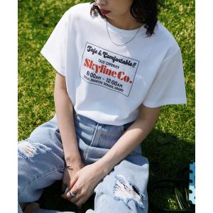 tシャツ 半袖 アソートロゴデザインTシャツ レディース