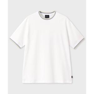 tシャツ スポーツストライプリブ 半袖カットソー   162505 321Y メンズ