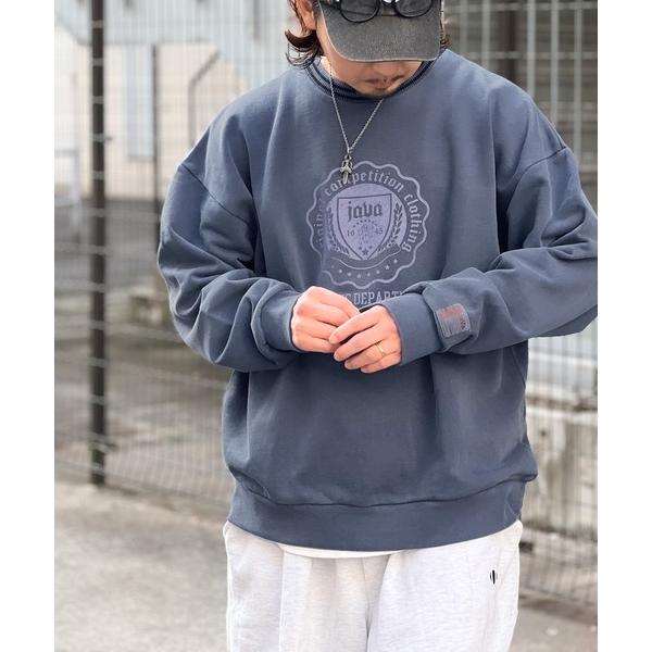「Java」 スウェットカットソー MEDIUM ブルー レディース