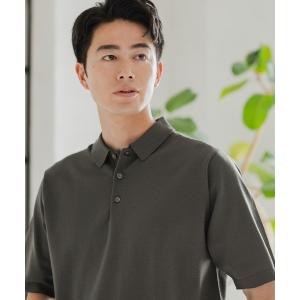 「GLOBAL WORK」 半袖ポロシャツ MEDIUM チャコール メンズ