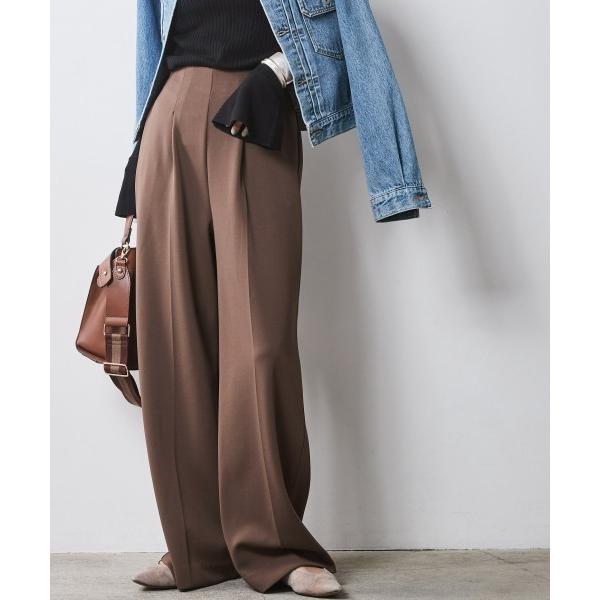 「CHIC STYLE」 スラックス L モカ レディース