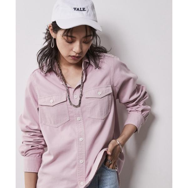 「CHIC STYLE」 「SMILELAND」長袖シャツ 3L ピンク レディース
