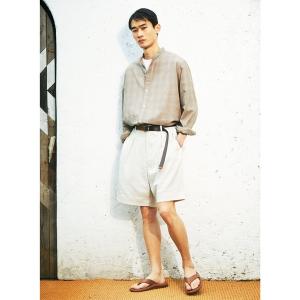 ワイドパンツ パンツ ORCIVAL | 「別注」 ボディシェルオックスフォード タックショーツ MEN メンズ