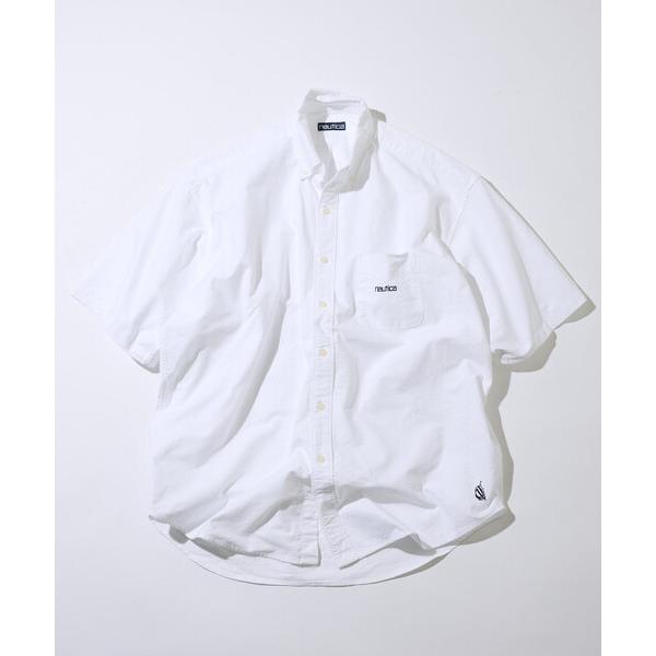 シャツ NAUTICA/ノーティカ ヴィンテージライク オックスフォード ボランダウン 半袖シャツ ...
