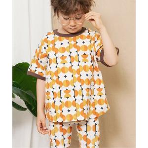 tシャツ 「リンク」イロイロ総柄半袖Tシャツ_セットアップ可 キッズ 子供服 男の子 女の子