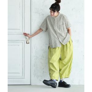 ワイドパンツ パンツ 店長がつくった、暑がりな私のライムなパンツ レディース