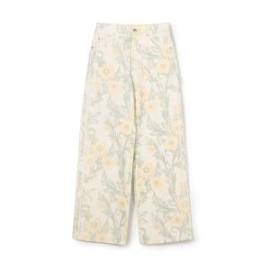 パンツ ウォールペーパーツイル ストレートパンツ レディース