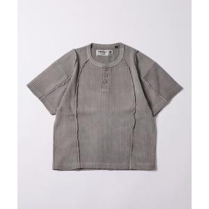 tシャツ Sourcream針抜きヘンリースイッチングS/STEE メンズ レディース