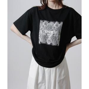 tシャツ 半袖 レースロゴ刺繍Tシャツ 半袖Tシャツ ロゴTシャツ レディース
