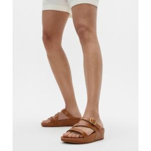 サンダル SKINNY II レザー ゼットストラップ スライド レディース