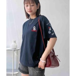 tシャツ 袖刺繍アソートビッグサイズTシャツ(サメ・おばけ・イヌ）「UNISEX ITEM」 レディース メンズ