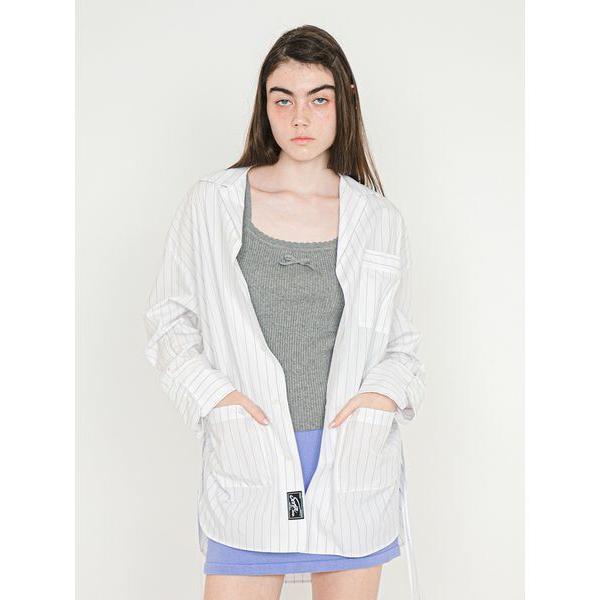 ジャケット テーラードジャケット Stripe Pajama Jacket/ストライプ パジャマジャ...