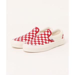 スニーカー VANS ヴァンズ SLIP ON LITE スリッポンライト V98 LITE MARSML/RED CHK メンズ