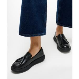 ローファー iQ-COMFF タッセル レザー ローファー レディース