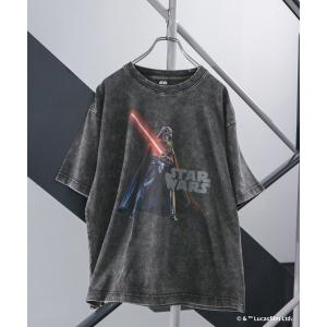 tシャツ 「STAR WARS/スター・ウォーズ」ピグメント加工プリントTシャツ レディース メンズ