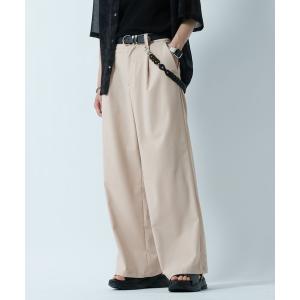 ワイドパンツ スラックス 「接触冷感」light TR Drape Wide Buggy Slacks / ライトTRワイドスラックス メンズ