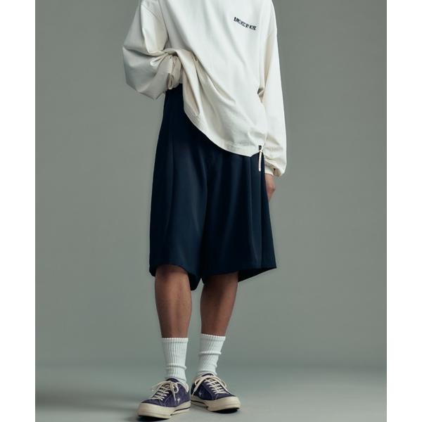 ハーフパンツ ワイドパンツ パンツ 短パン ADAMPATEK/twill wide easy sh...