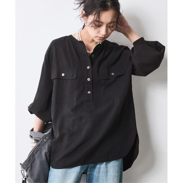 「CHIC STYLE」 長袖ブラウス M ブラック レディース