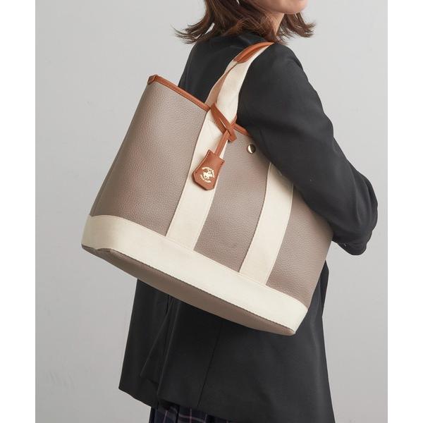 「BEVERLY HILLS POLO CLUB」 トートバッグ FREE グレイッシュベージュ レ...