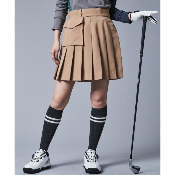 「CHIC STYLE」 プリーツスカート L ベージュ レディース