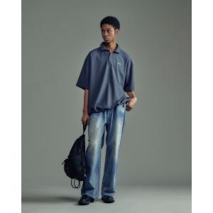 ポロシャツ ポロ ADAMPATEK/ripple looose polo shirt/リップルルーズポロシャツ(AP2614030)