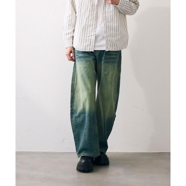 ジーンズ Vintage like curved wide denim / ビンテージライクカーブワ...