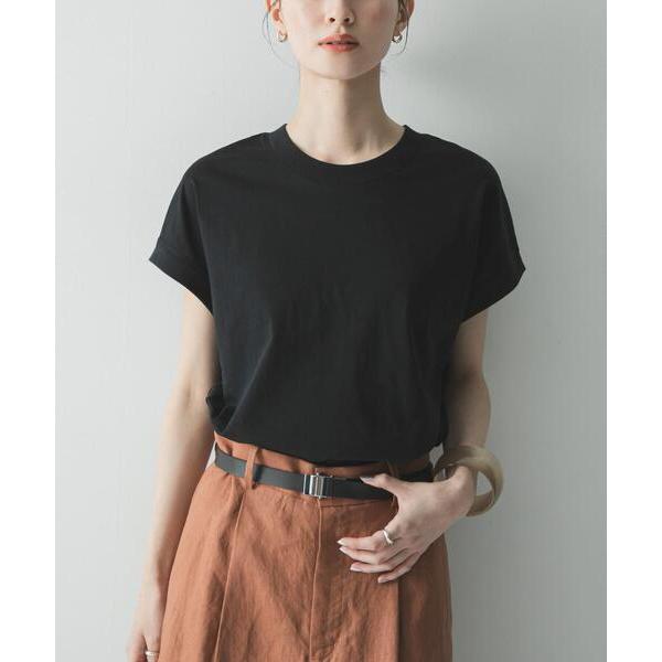 tシャツ 「UR TECH/汗染み防止」スーピマコットンフレンチスリーブカットソー レディース