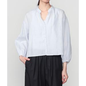 ブラウス シャツ TICCA | リネン ギャザーブラウスジャケット WOMEN レディース