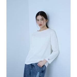 tシャツ 「シーズンレス」袖刺繍コットンプルオーバー レディース