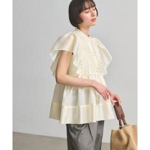 ブラウス シャツ シルキー ギャザー フリルブラウス ‐ウォッシャブル‐ レディース