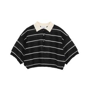 ポロシャツ ポロ CLANE/クラネ/SPONGY SHEER POLO KNIT レディース