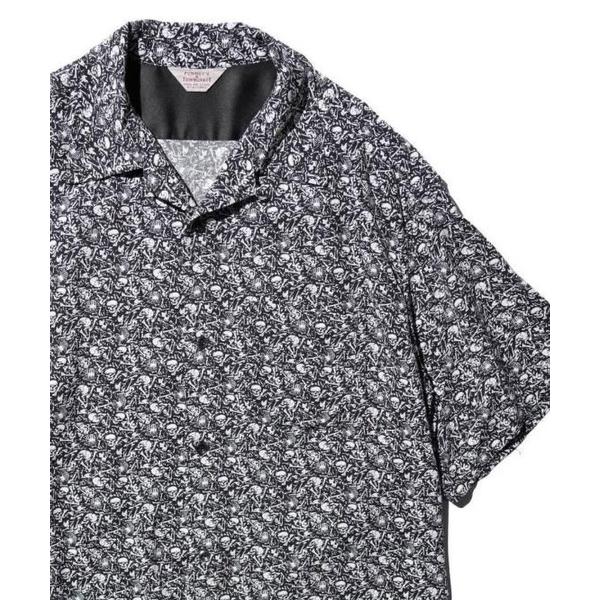 シャツ 半袖 TOWNCRAFT PRINTED LOOP COLLAR SS SHIRT メンズ ...